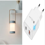 Foldable USB rechargeable LED night light and portable lantern lamp with touch dimming for bedroom and home décor