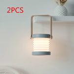 Foldable USB rechargeable LED night light and portable lantern lamp with touch dimming for bedroom and home décor
