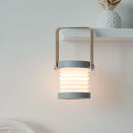 Foldable USB rechargeable LED night light and portable lantern lamp with touch dimming for bedroom and home décor